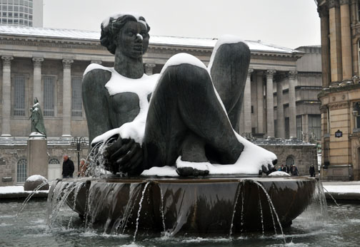 Floosie in winter, Birmingham