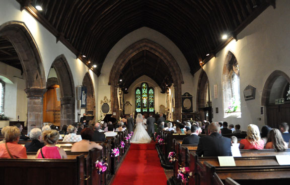 the interior of Yardley Old Church