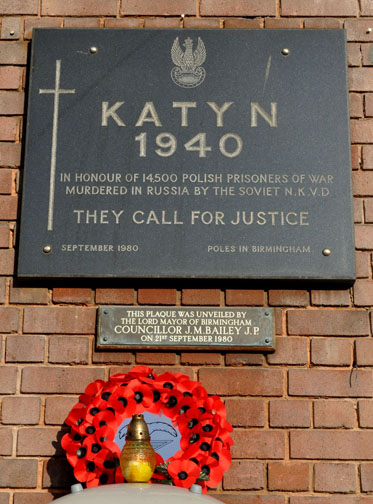 Katyn Memorial
        Birmingham