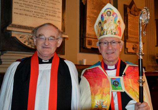 with Bishop David, Bishop of Birmingham