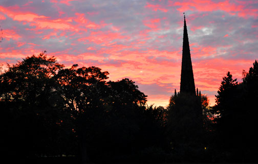 Yardley Old Church at Sunset