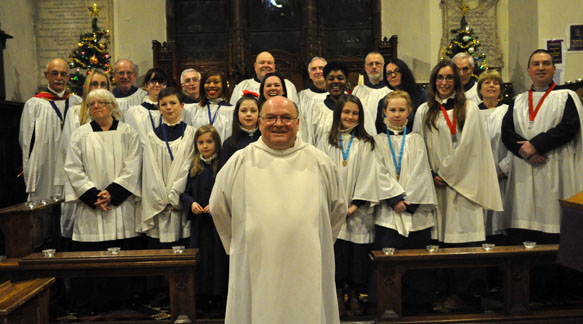 Rev Sands and Choir